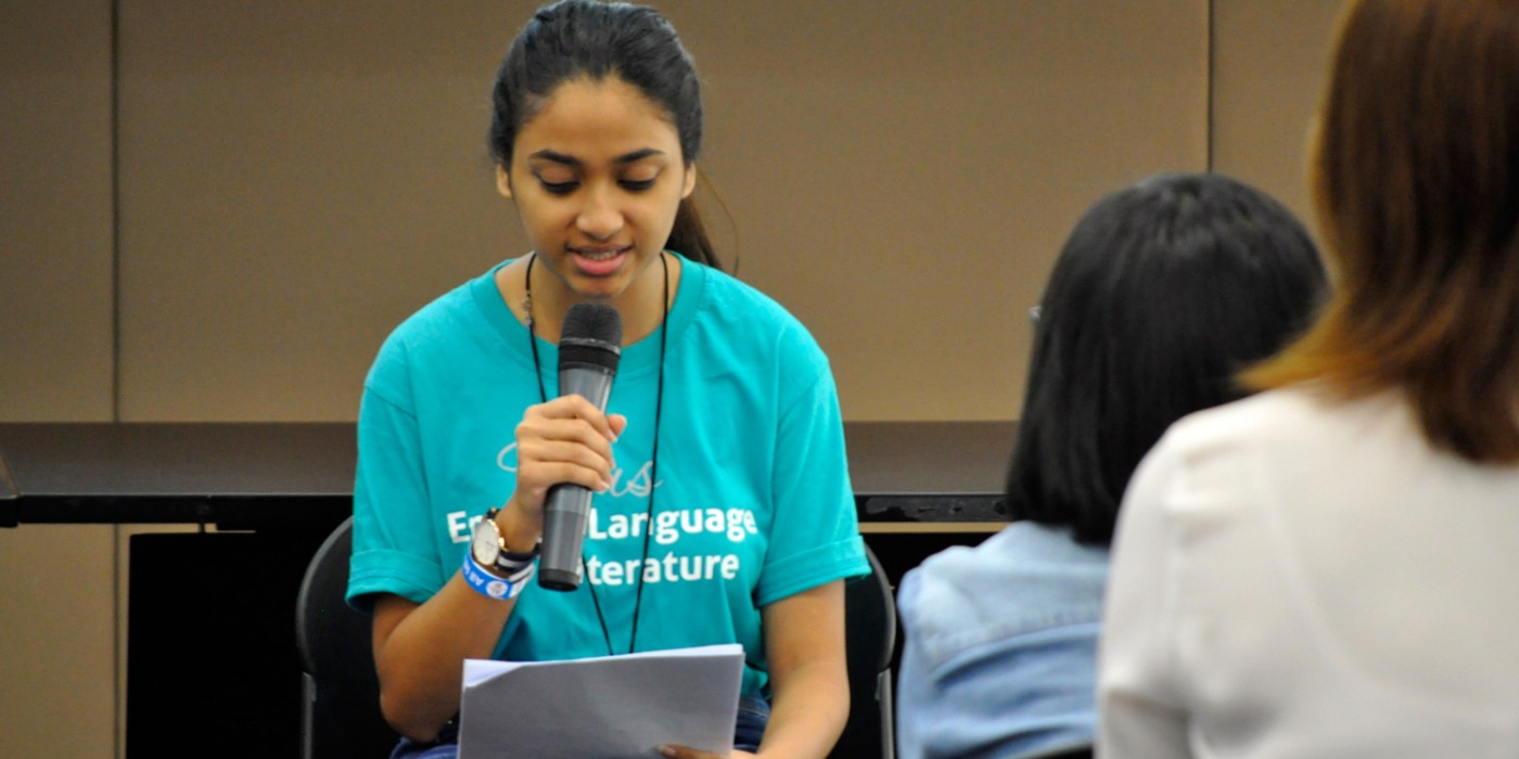 Dramatic reading by literature students from NUS Literary Society.